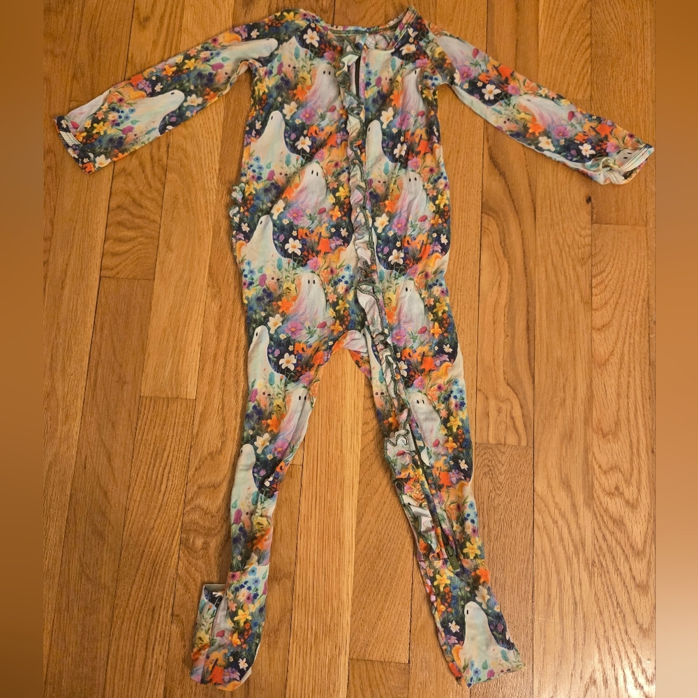 Colorful Floral Kids Footie
